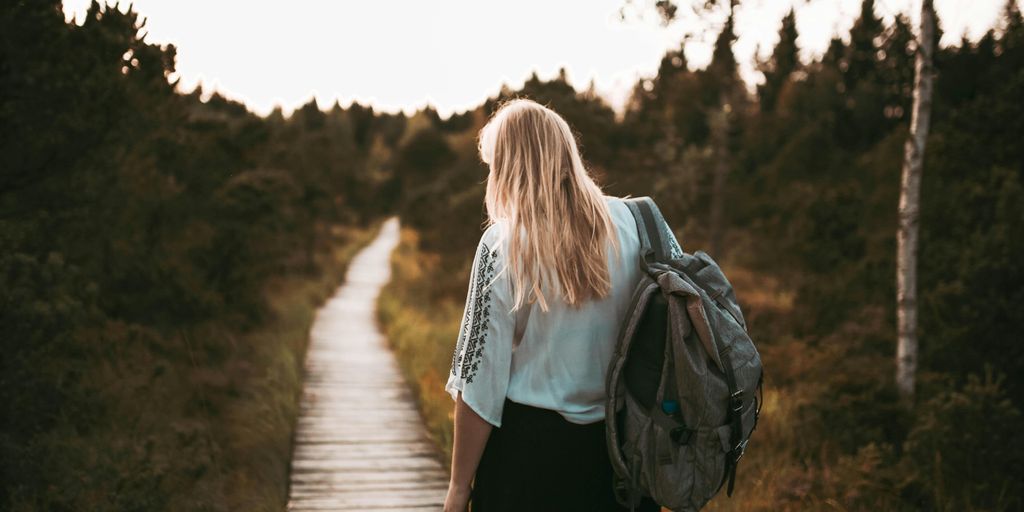 backpacking in mountains